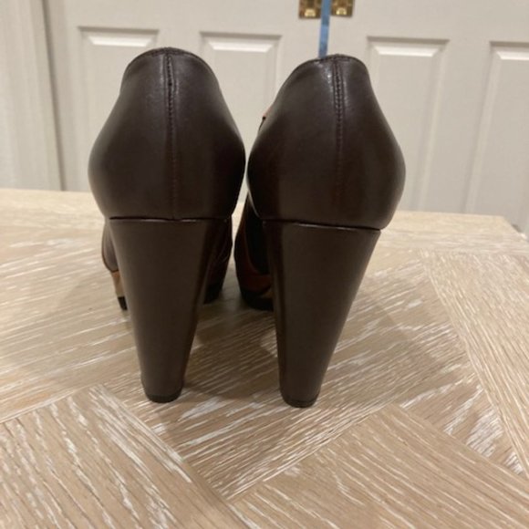 New NIB Walter Steiger Sz EU 35 (US 5) Brown Boots Platform Booties Fall Winter - Picture 9 of 12